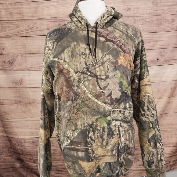 MOSSY OAK CAMO CAMOUFLAGE PULLOVER HOODIE MENS SIZE 2XL XXL - Picture 3 of 6